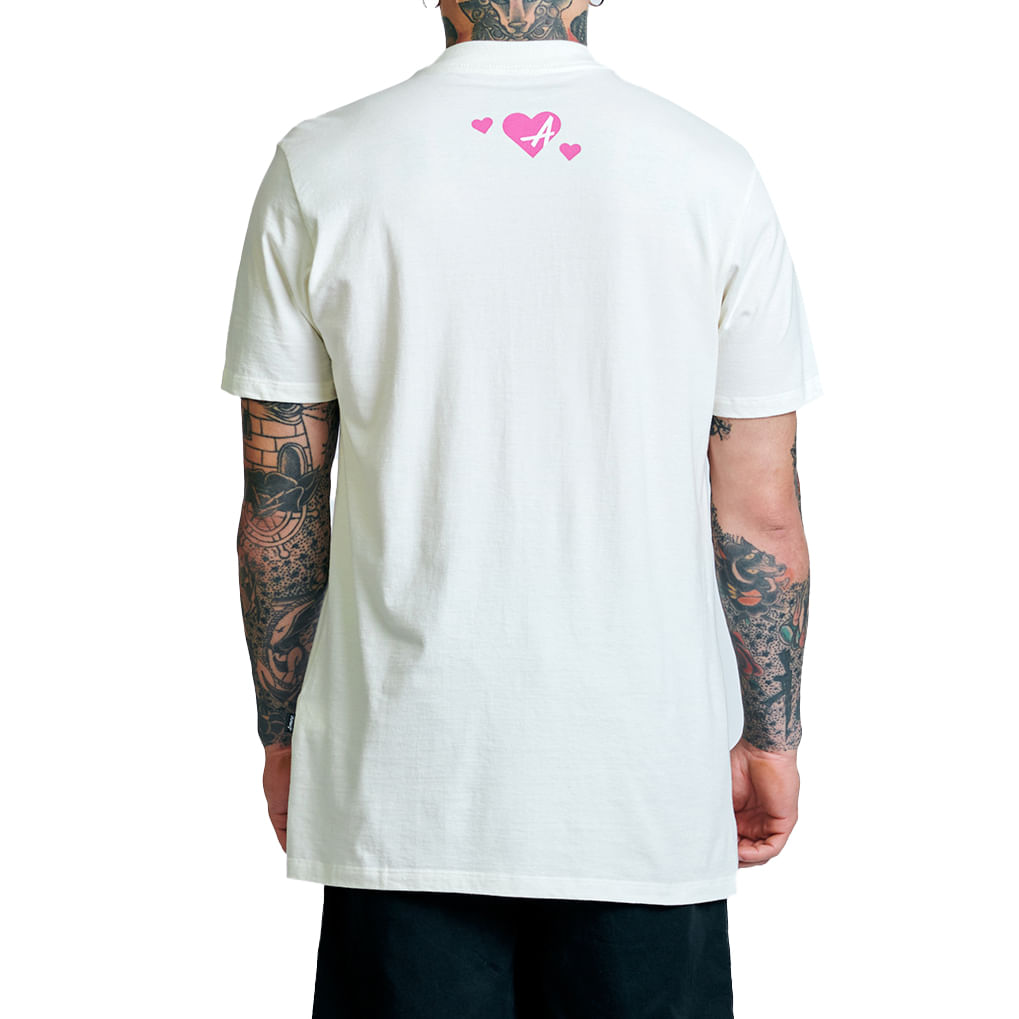 Approve Camiseta 5392-OFR M BOLD HI BEAR Off WhiteRosa Algodao -4-